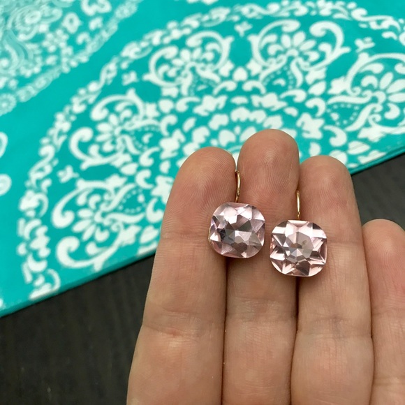 NEW!💙💎💗PALE PINK! RHINESTONES!💗💎💙GOLDEN DROP - Picture 7 of 8